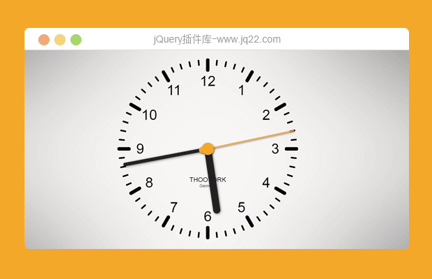 逼真的HTML5 canvas模拟时钟特效