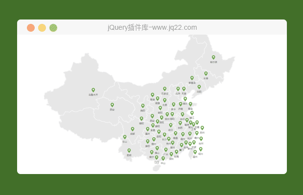 基于jquery地图特效全国网点查看代码