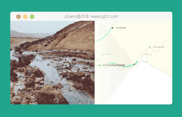 基于Canvas和SVG的创意地图路径与页面内容互动特效