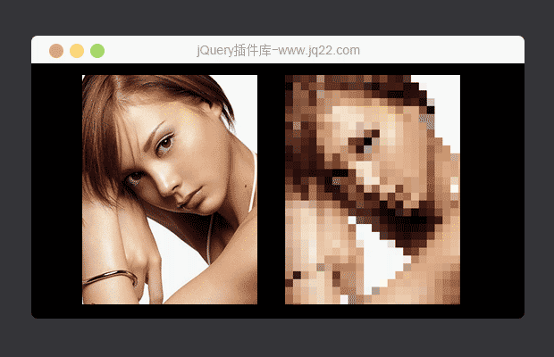 基于HTML5 Canvas实现的图片马赛克模糊特效