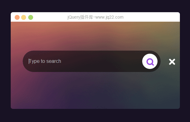 JQuery+CSS3超炫酷搜索框
