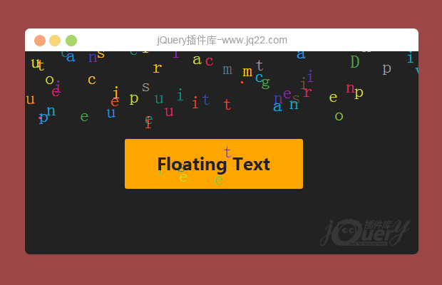 js浮动文字