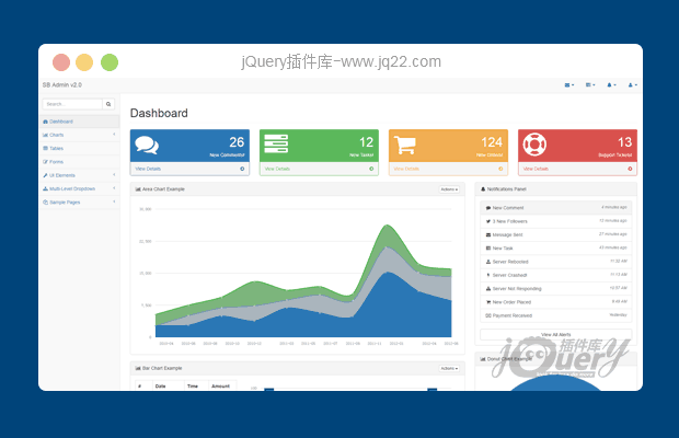 后台管理模板Bootstrap  Admin 2