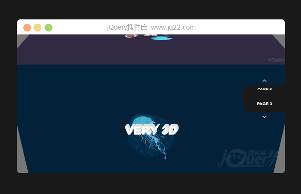 jQuery全屏3D旋转幻灯片