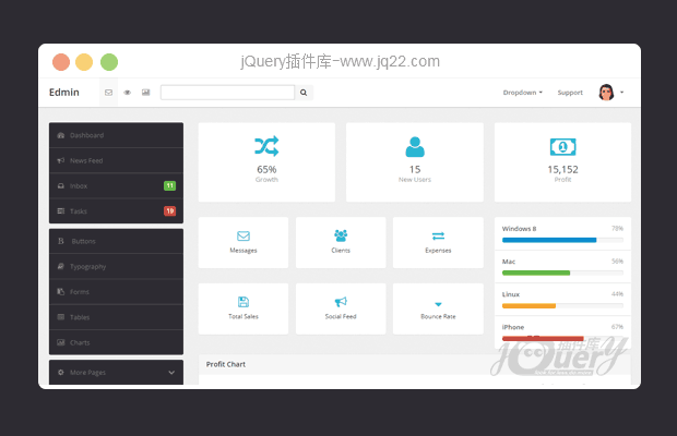 bootstrap_admin后台管理模板