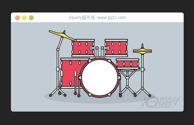 一个交互式的动画SVG(鼓)工具包