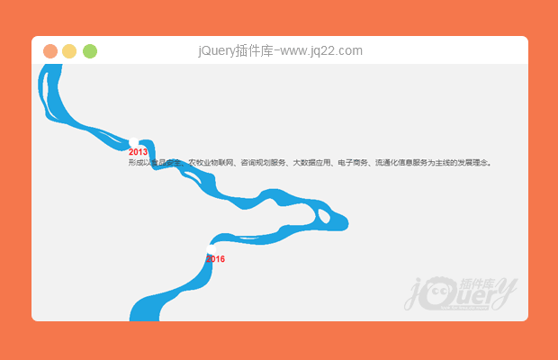 css3河流时间轴效果