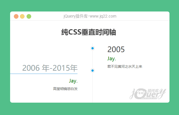 纯css垂直时间线、历程