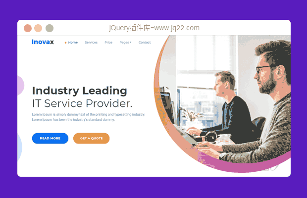 jquery bootstraps响应式IT类公司网站模板