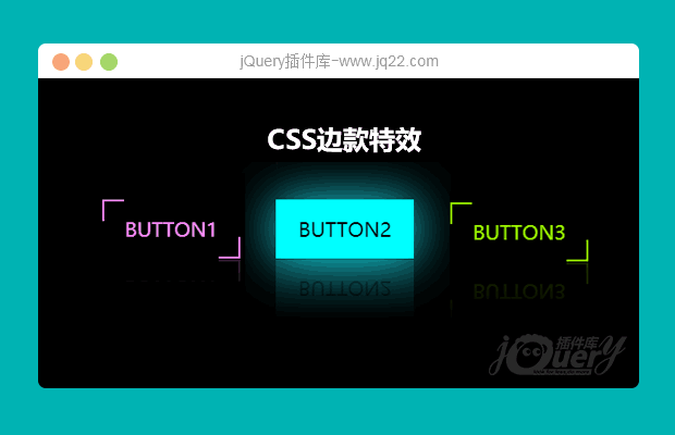 css按钮边款特效