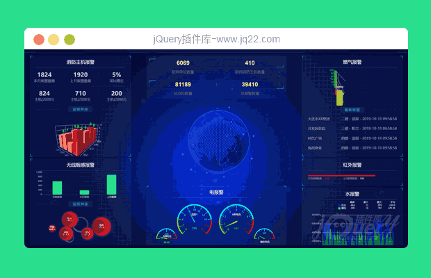 echarts可视化大数据模板