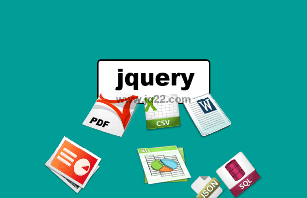 jquery导出JSON、XML、PNG、CSV、TXT,SQL,MS-Word,Ms-Excel Ms-Powerpoint、PDF插件