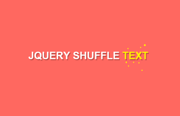 JQuery随机文本Shuffle