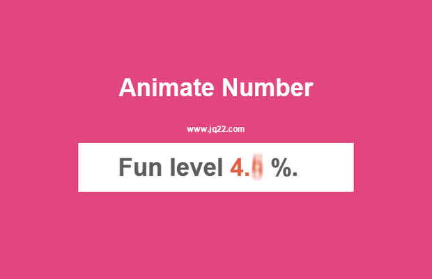 jquery数字动画插件Animate Number