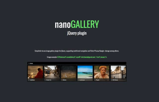 nanoGALLERY: 轻松地实现图像廊