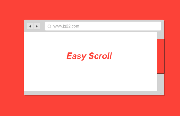 jQuery自定义滚动条插件-Easy Scroll