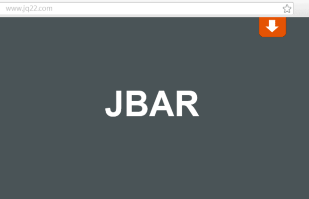 jQuery通知栏插件jBar
