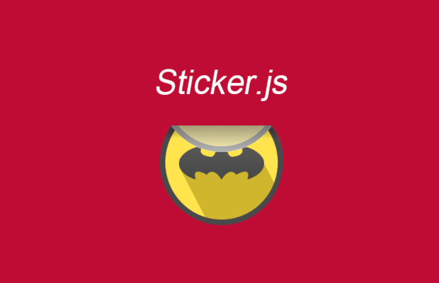 贴片效果插件Sticker.js
