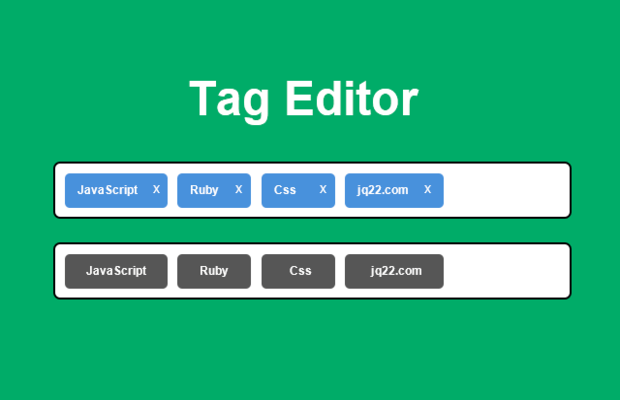 jquery标记编辑器插件Tag Editor