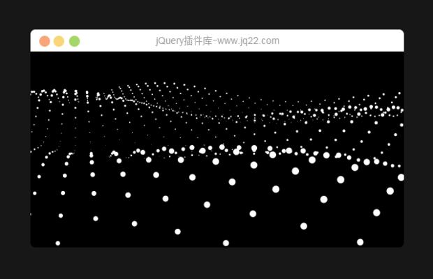 three.js实现3D粒子波浪