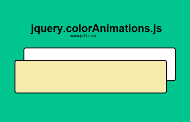 jquery颜色动画插件jquery.colorAnimations.js