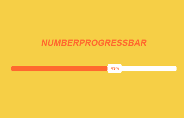 jQuery进度条插件NUMBERPROGRESSBAR