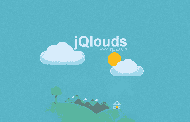 jquery创建飘动的云插件jQlouds