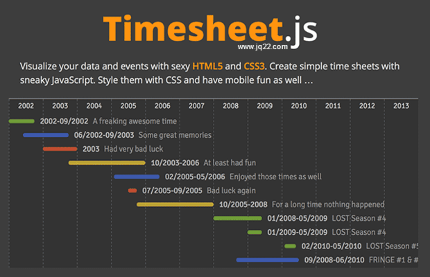 时间表(考勤表)插件imesheet.js