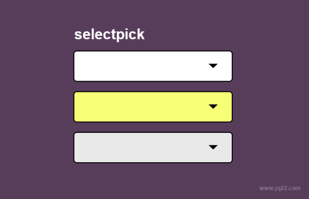 selectpick美化下拉框插件