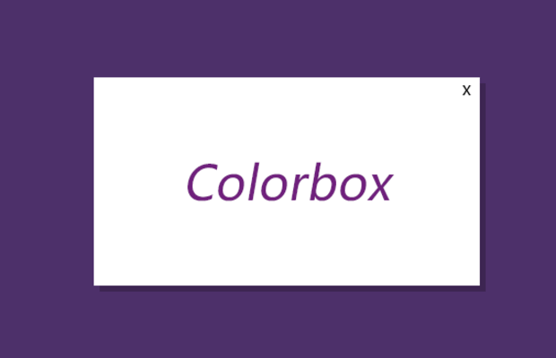 Colorbox弹出层插件