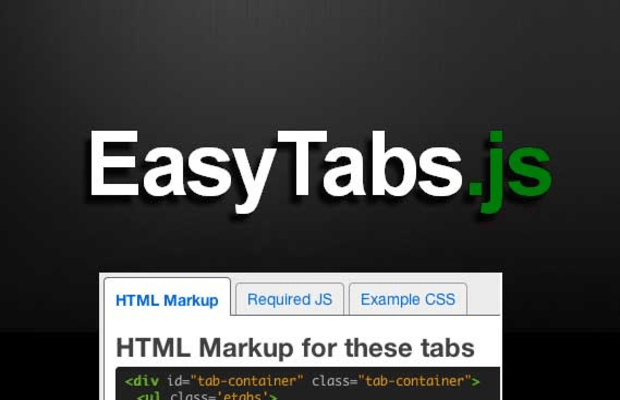  jQuery Tabs插件EasyTabs.js 