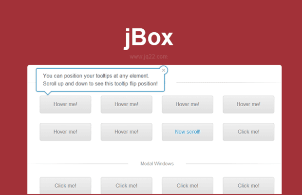 jQuery提示通知插件jBox