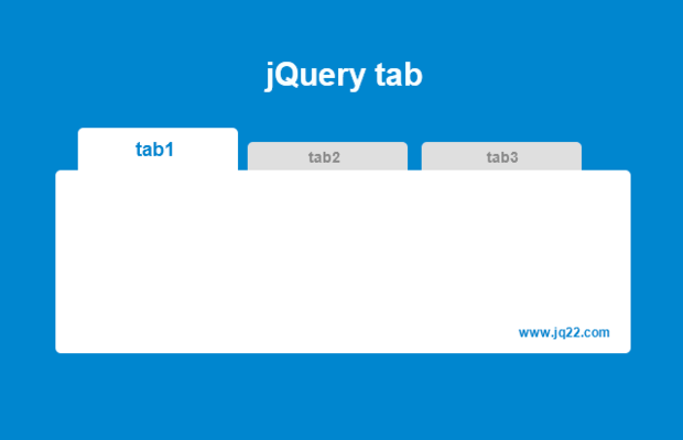 jQuery tab