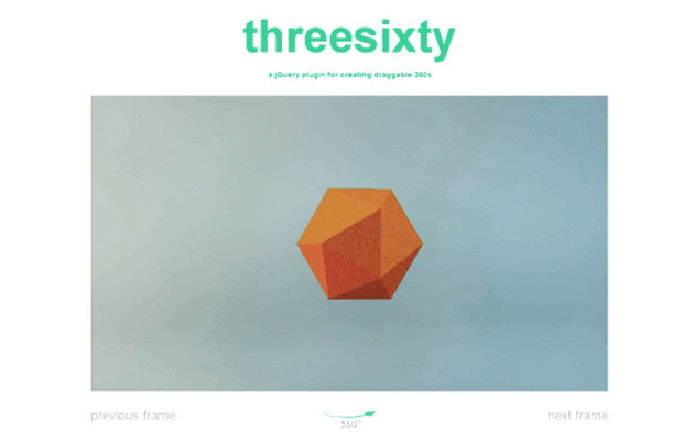 jQuery 360度图片旋转插件 threesixty.js